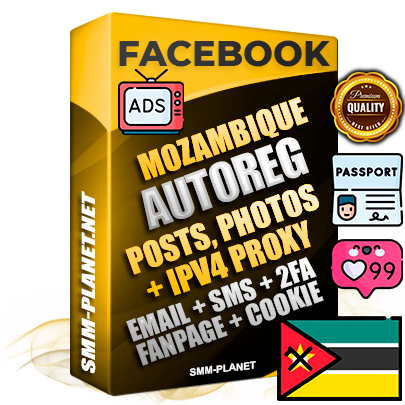 Ultimate Mozambican PREMIUM AutoReg Facebook Accounts - Fully Loaded (Posts : Multi-Photos : Info)