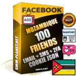 Elite Mozambican PREMIUM Handcrafted Facebook Accounts - 100 Authentic Live Friends with High Trust for Ads