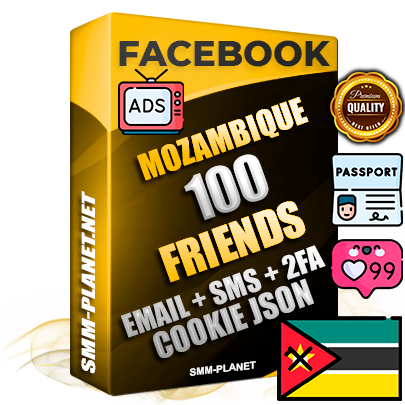 Elite Mozambican PREMIUM Handcrafted Facebook Accounts - 100 Authentic Live Friends with High Trust for Ads