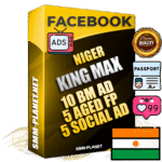 SUPER TRUST KING MAX Nigerien Facebook Ad Accounts - 10 BM Ad Accounts + 5 Ad Accounts on King Profile + 5 aged Fan Pages with huge organic reach and active subscribers