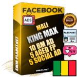 SUPER TRUST KING MAX Malian Facebook Ad Accounts - 10 BM Ad Accounts + 5 Ad Accounts on King Profile + 5 aged Fan Pages with huge organic reach and active subscribers