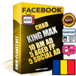 SUPER TRUST KING MAX Chadian Facebook Ad Accounts - 10 BM Ad Accounts + 5 Ad Accounts on King Profile + 5 aged Fan Pages with huge organic reach and active subscribers