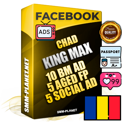 SUPER TRUST KING MAX Chadian Facebook Ad Accounts - 10 BM Ad Accounts + 5 Ad Accounts on King Profile + 5 aged Fan Pages with huge organic reach and active subscribers