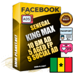 SUPER TRUST KING MAX Senegalese Facebook Ad Accounts - 10 BM Ad Accounts + 5 Ad Accounts on King Profile + 5 aged Fan Pages with huge organic reach and active subscribers