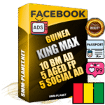 SUPER TRUST KING MAX Guinean Facebook Ad Accounts - 10 BM Ad Accounts + 5 Ad Accounts on King Profile + 5 aged Fan Pages with huge organic reach and active subscribers