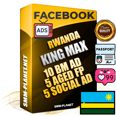 SUPER TRUST KING MAX Rwandan Facebook Ad Accounts - 10 BM Ad Accounts + 5 Ad Accounts on King Profile + 5 aged Fan Pages with huge organic reach and active subscribers