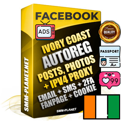 Ultimate Ivorian PREMIUM AutoReg Facebook Accounts - Fully Loaded (Posts : Multi-Photos : Info)