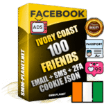Elite Ivorian PREMIUM Handcrafted Facebook Accounts - 100 Authentic Live Friends with High Trust for Ads