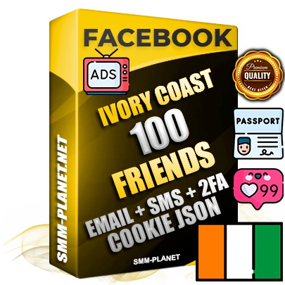 Elite Ivorian PREMIUM Handcrafted Facebook Accounts - 100 Authentic Live Friends with High Trust for Ads