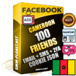 Elite Cameroonian PREMIUM Handcrafted Facebook Accounts - 100 Authentic Live Friends with High Trust for Ads