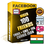 Elite Nigerien PREMIUM Handcrafted Facebook Accounts - 100 Authentic Live Friends with High Trust for Ads
