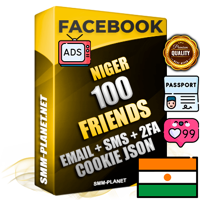 Elite Nigerien PREMIUM Handcrafted Facebook Accounts - 100 Authentic Live Friends with High Trust for Ads