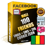 Elite Malian PREMIUM Handcrafted Facebook Accounts - 100 Authentic Live Friends with High Trust for Ads