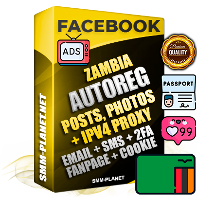 Ultimate Zambian PREMIUM AutoReg Facebook Accounts - Fully Loaded (Posts : Multi-Photos : Info)