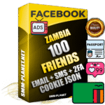 Elite Zambian PREMIUM Handcrafted Facebook Accounts - 100 Authentic Live Friends with High Trust for Ads