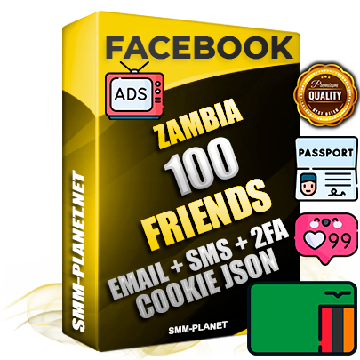 Elite Zambian PREMIUM Handcrafted Facebook Accounts - 100 Authentic Live Friends with High Trust for Ads
