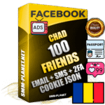 Elite Chadian PREMIUM Handcrafted Facebook Accounts - 100 Authentic Live Friends with High Trust for Ads