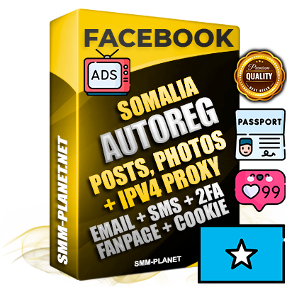 Ultimate Somali PREMIUM AutoReg Facebook Accounts - Fully Loaded (Posts : Multi-Photos : Info)