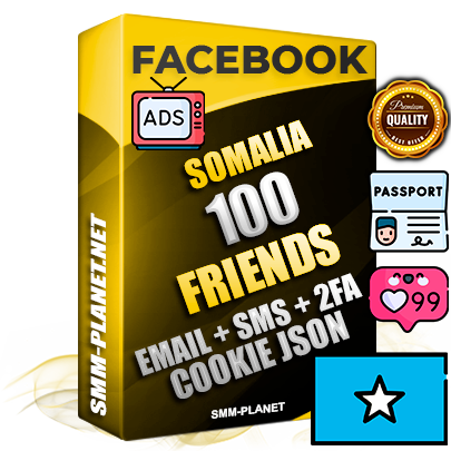 Elite Somali PREMIUM Handcrafted Facebook Accounts - 100 Authentic Live Friends with High Trust for Ads