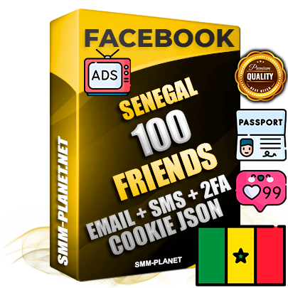 Elite Senegalese PREMIUM Handcrafted Facebook Accounts - 100 Authentic Live Friends with High Trust for Ads