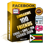 Elite Zimbabwean PREMIUM Handcrafted Facebook Accounts - 100 Authentic Live Friends with High Trust for Ads
