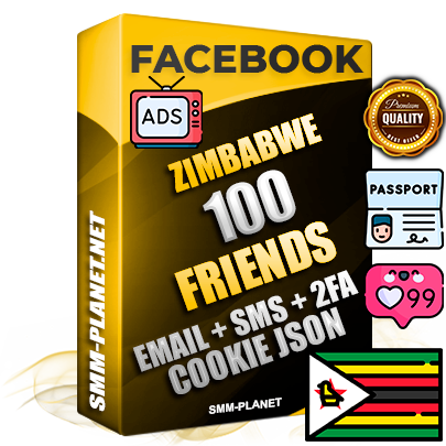 Elite Zimbabwean PREMIUM Handcrafted Facebook Accounts - 100 Authentic Live Friends with High Trust for Ads