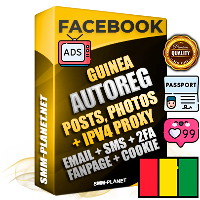 Ultimate Guinean PREMIUM AutoReg Facebook Accounts - Fully Loaded (Posts : Multi-Photos : Info)