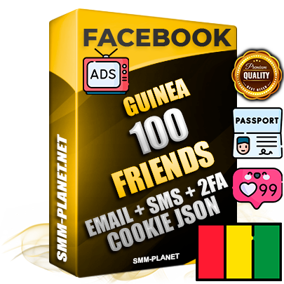 Elite Guinean PREMIUM Handcrafted Facebook Accounts - 100 Authentic Live Friends with High Trust for Ads