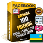 Elite Rwandan PREMIUM Handcrafted Facebook Accounts - 100 Authentic Live Friends with High Trust for Ads