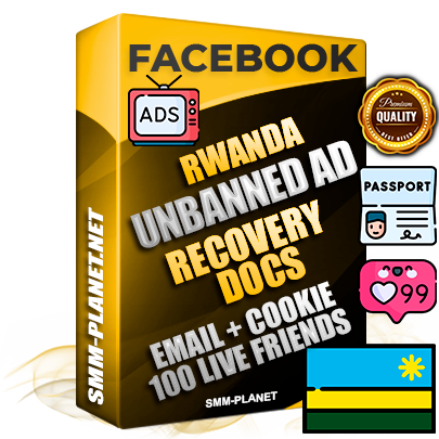 Premium Rwandan Unbanned FB Ad Accounts with Recovery Docs