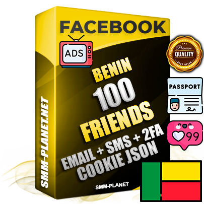 Elite Beninese PREMIUM Handcrafted Facebook Accounts - 100 Authentic Live Friends with High Trust for Ads