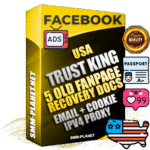 SUPER TRUST KING American Facebook Ad Accounts - Added 5 aged Facebook Fan Pages