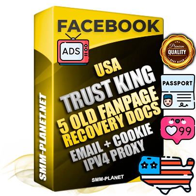 SUPER TRUST KING American Facebook Ad Accounts - Added 5 aged Facebook Fan Pages