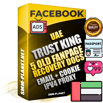 SUPER TRUST KING UAE Facebook Ad Accounts - Added 5 aged Facebook Fan Pages