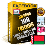 Elite Belarusian PREMIUM Handcrafted Facebook Accounts - 100 Authentic Live Friends with High Trust for Ads