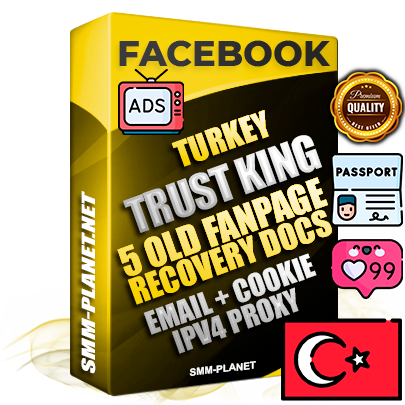 SUPER TRUST KING Turkish Facebook Ad Accounts - Added 5 aged Facebook Fan Pages