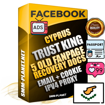 SUPER TRUST KING Cyprus Facebook Ad Accounts - Added 5 aged Facebook Fan Pages