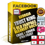 SUPER TRUST KING Georgian Facebook Ad Accounts - Added 5 aged Facebook Fan Pages