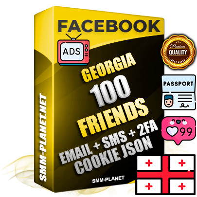Elite Georgian PREMIUM Handcrafted Facebook Accounts - 100 Authentic Live Friends with High Trust for Ads