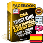 SUPER TRUST KING Spanish Facebook Ad Accounts - Added 5 aged Facebook Fan Pages