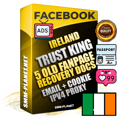 SUPER TRUST KING Irish Facebook Ad Accounts - Added 5 aged Facebook Fan Pages