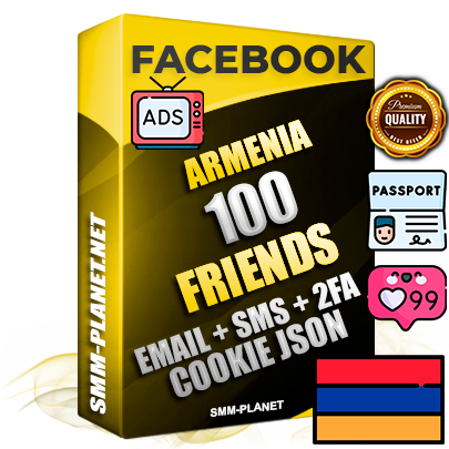 Elite Armenian PREMIUM Handcrafted Facebook Accounts - 100 Authentic Live Friends with High Trust for Ads