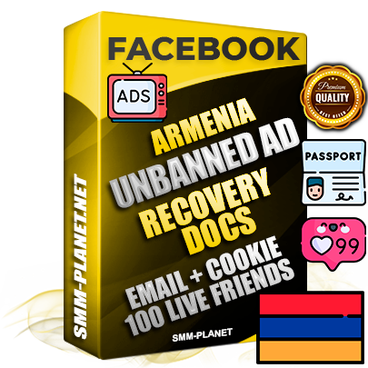 Premium Armenian Unbanned FB Ad Accounts with Recovery Docs
