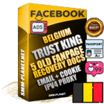 SUPER TRUST KING Belgian Facebook Ad Accounts - Added 5 aged Facebook Fan Pages