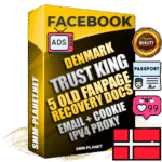 SUPER TRUST KING Danish Facebook Ad Accounts - Added 5 aged Facebook Fan Pages