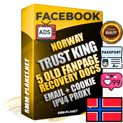 SUPER TRUST KING Norwegian Facebook Ad Accounts - Added 5 aged Facebook Fan Pages