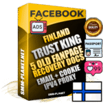 SUPER TRUST KING Finnish Facebook Ad Accounts - Added 5 aged Facebook Fan Pages