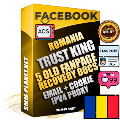 SUPER TRUST KING Romanian Facebook Ad Accounts - Added 5 aged Facebook Fan Pages