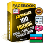 Elite Azerbaijani PREMIUM Handcrafted Facebook Accounts - 100 Authentic Live Friends with High Trust for Ads