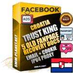 SUPER TRUST KING Croatian Facebook Ad Accounts - Added 5 aged Facebook Fan Pages